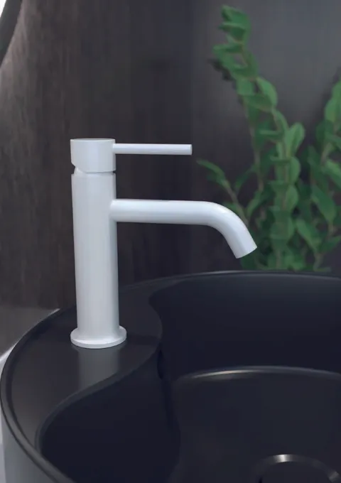 Monomando para lavabo Sirio · serie Sirio · blanco