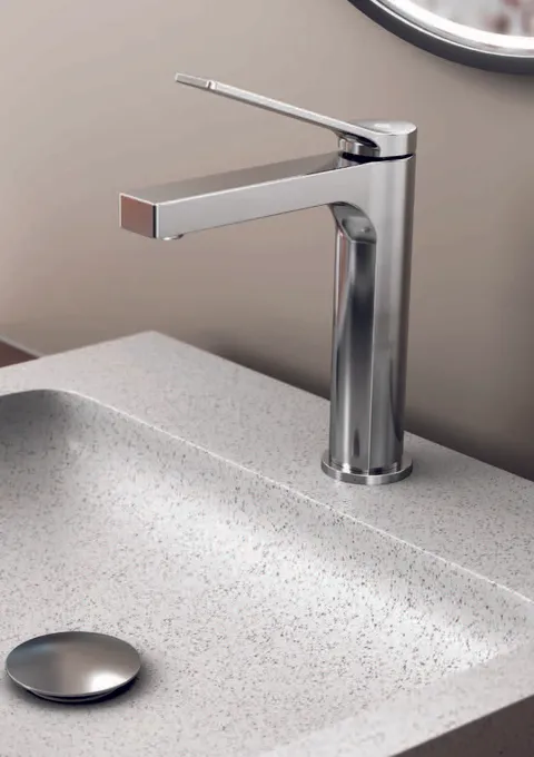 Monomando para lavabo Tarsio · serie Tarsio · cromo